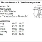 Unternehmen 1 Bild AC-FINANZDIENSTE E. K. VERSICHERUNGSMAKLER Versicherung am München BY