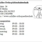 Unternehmen 1 Bild ACHILLES ORTHOPÄDIESCHUHTECHNIK Orthopädische Schuhmachereien am Berlin BE