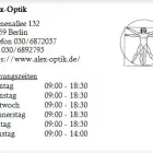 Unternehmen 1 Bild ALEX-OPTIK Optiker am Berlin BE