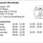 Unternehmen 1 Bild ALEXANDER BRATSLAVSKY Ärzte am Berlin BE