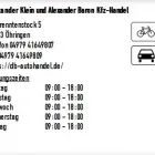 Unternehmen 1 Bild ALEXANDER KLEIN UND ALEXANDER BARON KFZ-HANDEL Kfz und Fahrrad Handel und Hersteller am Öhringen BW