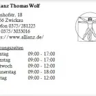 Unternehmen 1 Bild ALLIANZ THOMAS WOLF Versicherung am Zwickau SN