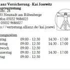 Unternehmen 1 Bild ALLIANZ VERSICHERUNG - KAI JOSEWITZ HAUPTVERTRETUNG Versicherung am Neustadt Am Rübenberge NI