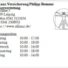 Unternehmen 1 Bild ALLIANZ VERSICHERUNG PHILIPP BREMME HAUPTVERTRETUNG Versicherung am Leipzig SN