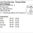 Unternehmen 1 Bild ALLIANZ VERSICHERUNG - THOMAS HOLER HAUPTVERTRETUNG Versicherung am München BY