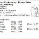 Unternehmen 1 Bild ALLIANZ VERSICHERUNG - THOMAS HUBER GENERALVERTRETUNG Versicherung am Wehr BW