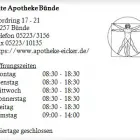 Unternehmen 1 Bild ALTE APOTHEKE BÜNDE Gesundheitsdienste am Bünde NW