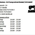 Unternehmen 1 Bild AMBULANZ-RETTUNGSDIENSTBEDARF ARB GMBH Produktion und Vertrieb von Textil/Bekleidung am Berlin BE
