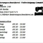Unternehmen 1 Bild ÄNDERUNGSSCHNEIDEREI - VOLLREINIGUNG CEMALETTIN TÜRKER Textilbearbeitung, Textilverarbeitung am Berlin BE