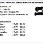 Unternehmen 1 Bild ANDREAS TROMMLER MASSATELIER UND MODEDESIGN Textilbearbeitung, Textilverarbeitung am Leipzig SN