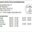 Unternehmen 1 Bild AUGENÄRZTLICHE GEMEINSCHAFTSPRAXIS Ärzte am Münster NW