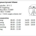 Unternehmen 1 Bild AUGENARZTPRAXIS SCHERER Ärzte am Augsburg BY