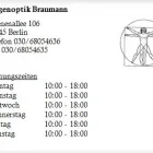 Unternehmen 1 Bild AUGENOPTIK BRAUMANN Optiker am Berlin BE
