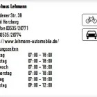 Unternehmen 1 Bild AUTOHAUS LEHMANN Kfz und Fahrrad Handel und Hersteller am Herzberg BB