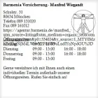 Unternehmen 1 Bild BARMENIA VERSICHERUNG - MANFRED WIEGANDT Versicherung am München BY