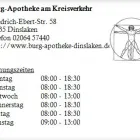 Unternehmen 1 Bild BURG-APOTHEKE AM KREISVERKEHR Gesundheitsdienste am Dinslaken NW