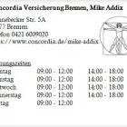Unternehmen 1 Bild CONCORDIA VERSICHERUNG BREMEN, MIKE ADDIX Versicherung am Bremen HB