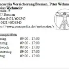Unternehmen 1 Bild CONCORDIA VERSICHERUNG BREMEN, PETER WEHMEIER TOBIAS WEHMEIER Versicherung am Bremen HB