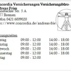 Unternehmen 1 Bild CONCORDIA VERSICHERUNGEN VERSICHERUNGSBÜRO- ANDREAS FRIES Versicherung am Bremen HB