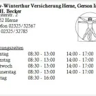 Unternehmen 1 Bild DBV-WINTERTHUR VERSICHERUNG HERNE, GERSON INH. K.-H. BECKER Versicherung am Herne NW