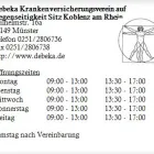 Unternehmen 1 Bild DEBEKA KRANKENVERSICHERUNGSVEREIN AUF GEGENSEITIGKEIT SITZ KOBLENZ AM RHEIN Versicherung am Münster NW
