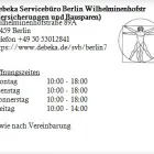 Unternehmen 1 Bild DEBEKA SERVICEBÜRO BERLIN WILHELMINENHOFSTR (VERSICHERUNGEN UND BAUSPAREN) Versicherung am Berlin BE