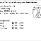 Unternehmen 1 Bild DEBEKA VERSICHERN BAUSPAREN SERVICEBÜRO Versicherung am Herzberg BB