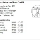 Unternehmen 1 Bild DENTALLABOR VAN HOVE GMBH Medizinische Kontrollen und Untersuchungen am Münster NW