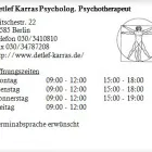 Unternehmen 1 Bild DETLEF KARRAS PSYCHOLOG. PSYCHOTHERAPEUT Ärzte am Berlin BE