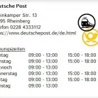Unternehmen 1 Bild DEUTSCHE POST Postämter, Poststellen am Rheinberg NW