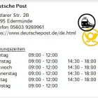 Unternehmen 1 Bild DEUTSCHE POST Postämter, Poststellen am Edermünde HE