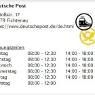 Unternehmen 1 Bild DEUTSCHE POST Postämter, Poststellen am Fichtenau BW