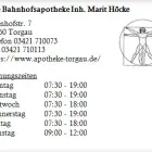 Unternehmen 1 Bild DIE BAHNHOFSAPOTHEKE INH. MARIT HÖCKE Gesundheitsdienste am Torgau SN