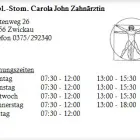 Unternehmen 1 Bild DIPL.-STOM. CAROLA JOHN ZAHNÄRZTIN Ärzte am Zwickau SN