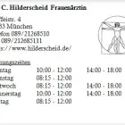 Unternehmen 1 Bild DR. C. HILDERSCHEID FRAUENÄRZTIN Ärzte am München BY