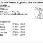 Unternehmen 1 Bild DR. KOCH & PARTNER TAGESKLINIK FÜR METALLFREIE IMPLANTATE Ärzte am Herne NW