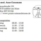 Unternehmen 1 Bild DR. MED. ANNE GAUSMANN Ärzte am Frankfurt Am Main HE