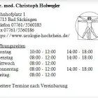 Unternehmen 1 Bild DR. MED. CHRISTOPH HOLWEGLER Ärzte am Bad Säckingen BW