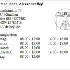 Unternehmen 1 Bild DR. MED. DENT. ALEXANDER BEYL Ärzte am München BY