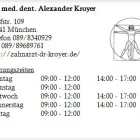 Unternehmen 1 Bild DR. MED. DENT. ALEXANDER KROYER Ärzte am München BY