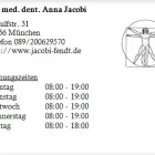 Unternehmen 1 Bild DR. MED. DENT. ANNA JACOBI Ärzte am München BY