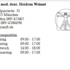 Unternehmen 1 Bild DR. MED. DENT. HEIDRUN WEINERT Ärzte am München BY