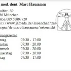 Unternehmen 1 Bild DR. MED. DENT. MARC HAUSAMEN Ärzte am München BY
