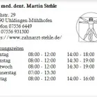 Unternehmen 1 Bild DR. MED. DENT. MARTIN STEHLE Ärzte am Uhldingen-Mühlhofen BW