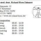 Unternehmen 1 Bild DR. MED. DENT. ROLAND HORN ZAHNARZT Ärzte am Konstanz BW