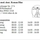 Unternehmen 1 Bild DR. MED. DENT. ROMAN ELIAS Ärzte am Rottendorf BY