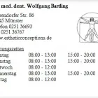 Unternehmen 1 Bild DR. MED. DENT. WOLFGANG BARTLING Ärzte am Münster NW