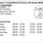 Unternehmen 1 Bild DR.MED. FRANK BÜSCH FACHARZT FÜR INNERE MEDIZIN UND ANGIOLOGIE Ärzte am Zwickau SN