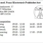 Unternehmen 1 Bild DR. MED. FRANZ KLOSTERMEIR PRAKTISCHER ARZT Ärzte am München BY