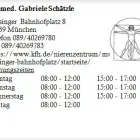 Unternehmen 1 Bild DR.MED. GABRIELE SCHÄTZLE Ärzte am München BY